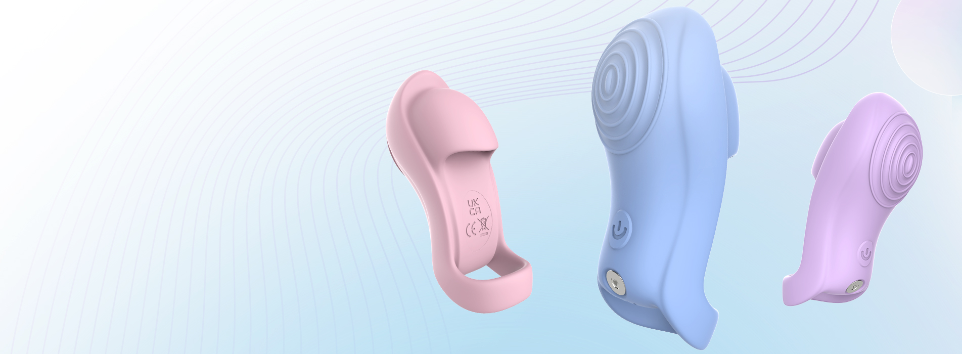 Ballet between fingers, strong shaking sensation makes you feel pleasure.