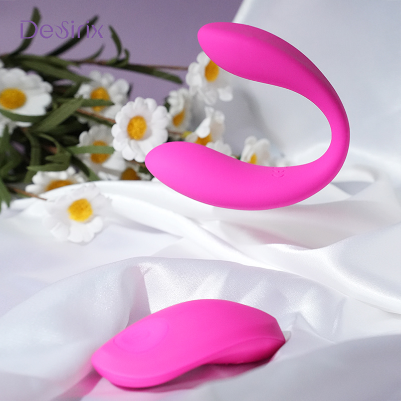 Desirix Finer U-Shaped Couple Vibrator - Dual Motor 10 Frequency, Food-Grade Silicone, 10m Remote Control, Wearable Design, IPX7 Waterproof SG209